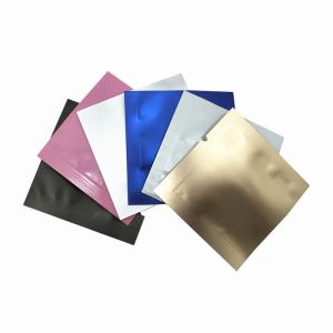 4.5x4.5cm Open Top Mylar Foil Packing Bag Heat Sealable Vacuum Package Bag Pure Aluminum Foil Bags Kitchen Candy Sugar Spice Storage LL