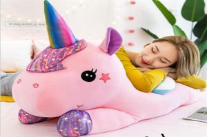 40 cm Unicorn Plush Toy Creative Starry Sky Children039S Doll Sleeping Pillow Girl Gift300C4839592