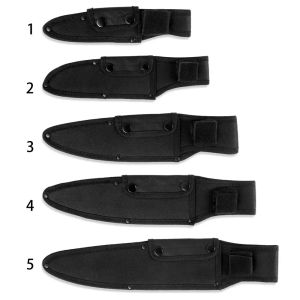 Black Fold Knife Scabbard Tool Firmlight Belt Loop Fallhållare Vattentät Oxford Mantel Pocket Hunt Camp Outdoor Equipment