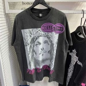 Hellstar Мужские футболки для рукава футболка мужчина женщин высококачественная уличная одежда хип-хопа