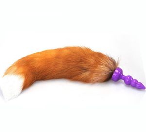 Ture Fox Tail Anal Fiş Silikon Anüs Boncuk Boncuk Stimülatörü Yetişkin Oyunlarında Kadınlar İçin Oyuncak Flört Erotik Seks Ürünleri 3649180