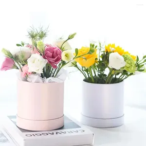 Bottles Cardboard Small Floral Bouquet Rose Flower Storage Valentine's Day Hug Bucket Packaging Box Gift Boxes