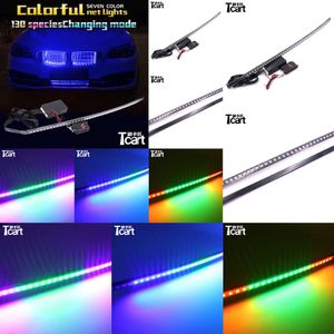 TCART Dynamiczne LED RGB 7 klocowe światła dla M F22 F46 F10 F11 G30 G31 E63 E65 F01 F02 X1 F48 X3 Akcesoria