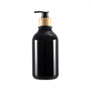 Liquid Soap Dispenser Lotion Glossy Refillable Bottle Kitchen Sink Bathroom Shampoo Shower Gel