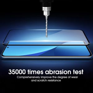 Full krökt härdat glas för Xiaomi 12 Pro 12S Ultra Glass Screen Protector för Xiomi Mi 12X MI12 X 5G Telefonskyddsfilm