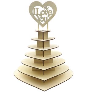 Ornamenti di legno di nozze Mrmrs Cioccolato per cioccolato Display Candy Cupcake Desserts Hold Home Decorazioni per feste di nozze barre per feste di nozze