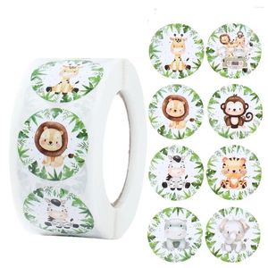 Party Favor Jungle Animals Butterfly Stickers Toys Födelsedag gynnar pojkar flickor barn souvenir gäst gåvor bröllopsmaterial klistermärke