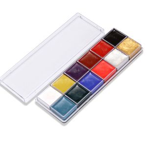 Professional Face Body 12 Colors Oil Painting Paint Pigment for Beauty Kit Makeup Cosmetic Supplies