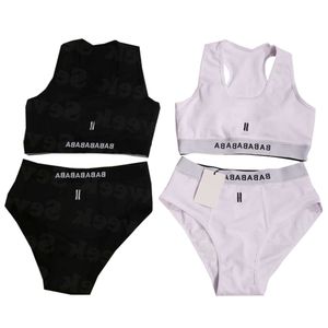 Kvinnors badkläder designer bikinis underkläder broderi brev sport bh korts 2 st -set set med hög midja baddräkter ggitys kanaler burburness gm8w