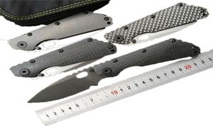 OEM SMF Kolfiber Titanhandtag D2 Blade Copper Washer Folding Knife Kitchen Outdoors Utility Knives Multi EDC Tools8602292