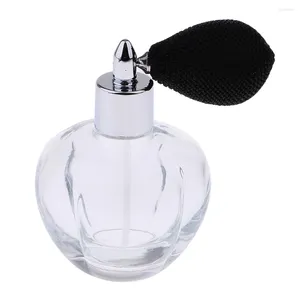 Garrafas de armazenamento perfume vazio cristal de vidro recarregável 100ml