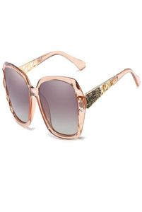 Top Moda Women Brand Designer de óculos de sol polarizados de grandes óculos de sol Uv400 Gradiente Lunettes de Soleil Femmes6692770