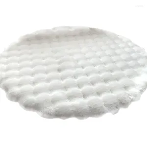 Tappeti rotondi per soggiorno tappetino da pavimento peluche area morbida tappeti per comodino decorazione di tappeti 1x1m