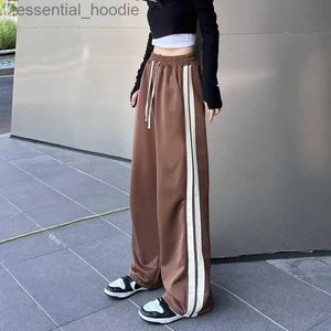 Women's Pants Capris Autumn and winter Y2K street clothing jogging pants for womens casual wide leg cargo pants Trousers Tech sports pants parachute bag pants C240411