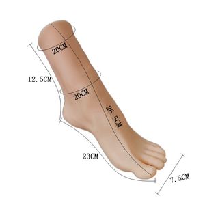 Simulierte weiche PVC weibliche Schaufensterpuppe Dummy Foot für Sockenschuhe Display