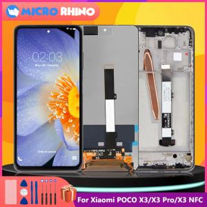 Oryginalny wyświetlacz Shavers dla Xiaomi POCO X3 NFC X3Pro LCD MZB07Z0IN MZB07Z1IN MZB07Z3IN MZB9965IN DOMCE DIGITIZER Wymień części części