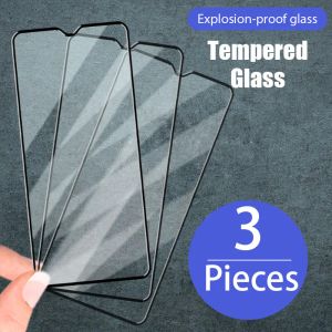 3pcs Glass temperato a copertura completa per Redmi 9A 9C 9T Pro Screen Protector per Redmi Note 11S 11Pro 10 9T S 7 8Pro