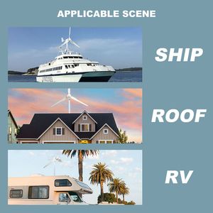 Windturbinengenerator 4000W 6000W 4 kW 6 kW 12 V 24 V 48 V Dynamo MPPT Ladung Windmühlenleistung 3 Klinge mit Off -Grid -System HomeUsive