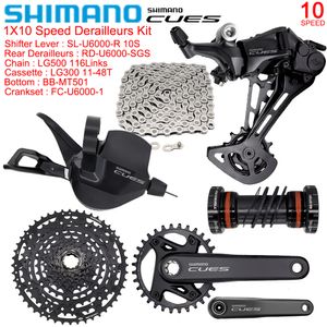 Шимано подсказки 1x10 Скорость Группа для MTB Bike FC-U6000-1 Crankset BB-M501 Внизу U6000 Набор набор для велосипедов Оригинальные велосипедные детали