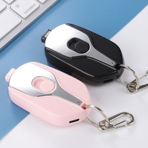 Tragbares Ladegerät Mini Typ-C/iOS Keychain Power Bank Notfallbatterie 1500mah für Xiaomi Huawei Samsung iPhone