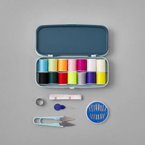 Sewing Box Organizer Portable Bobbin Bärande fodral Behållare Lätt spolnålar Tråd förvaringssats Hushållstillbehör