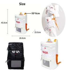 NASA Canvas Sırt Çantası Genç Erkek Boy Kızlar Mermer Taş Moda Seyahat Sıralama Sırtı Omuz Çantası Çantalar Sokak Çömlek Mochi Feminina Handbag1593496