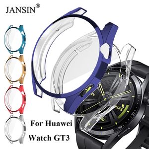 TPU Screen Protector Case for Huawei Watch GT3 46mm Miękka obudowa Pełna ochronna okładka dla Watch GT 3 42 mm Smartwatch Akcesoria