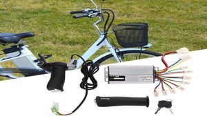 Kit motore elettrico in bici 48V 1000W Controller di velocità spazzolato motore con display di alimentazione dell'impugnatura a farfalla per Ebike ELE10662222