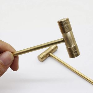 175mm Liten mässing Hammer 1pcs Koppar Löstagbart handtag för klockklocka Reparation Hammer Handverktyg Multifunktion