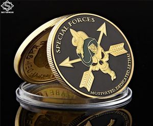 Forze speciali dell'esercito degli Stati Uniti Craft 1oz Gold Challented Challenge Coin Green Berets Liberty Collection6959373