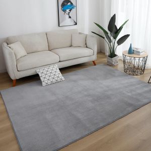 Grigio grande moquette soggiorno divano divano area corta tappeto camera da letto spesso morbido comodino tappetino balcone non slip per bambini tappetino arredamento