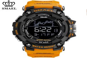 Smael Mens Watch Military Waterproof Sport Wrist Watch Digital Stoppur för män 1802 Militära klockor Male Relogio Masculino 219314458