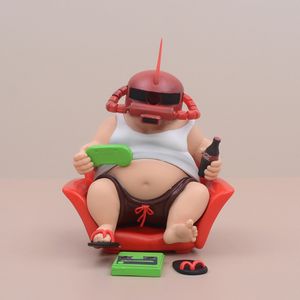 Классический комический аниме Zaku Fat Boy на диване смешной MS-06 Figure Model Toys Gift