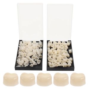 2 Boxes Veneers Fake Tooth Caps Broken Supplies Halloween Stickers Resin Anterior Teeth Repair Kit Replacement