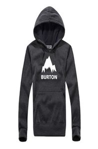 Новая осенняя зима Burton Print Hoodies Мужчины повседневное флисовое пальто с длинным рукавом.