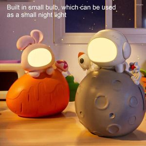 Dekorativa figurer tecknad piggy bank sparar potten nattljus prydnad barn pengar box omgivande leksak år gåva