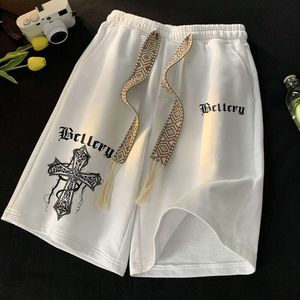 Шорты для мужского летнего лейбла Thin Fashion Loose Five Point Men Sports and Leisure Beach Shorts, Средние брюки для внешнего износа