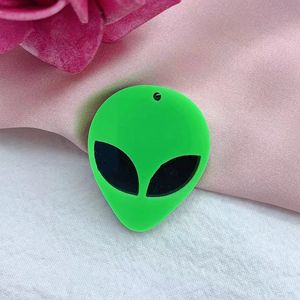 10pcs/pack Alien Arcylic Charms Earring Bracelet Necklace DIY Jewelry Making Keychain Accessories Charms