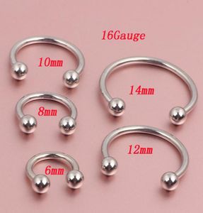 Burun Pimi N07 100 PCS Paslanmaz Çelik Gövde Piercing Mücevher Burun Yüzük Takı Plastik Burun Halkaları Piercings N197767230