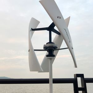 EU Duty-Free Delivery Of 3000W Vertical Turbine With Hybrid MPPT Charger Controller And Off-Grid Inverter Solar Low Speed