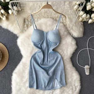 Casual Dresses Sexy SsTss Glittering Party Mini Dress Women Fashion Summer Spaghetti Strap Sleeveless Backless Bodycon Night Out Club