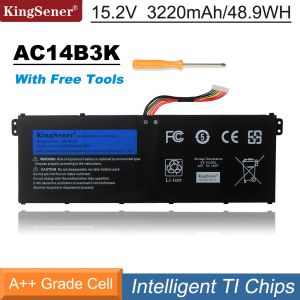 Batteries Kingsenener AC14B3K Bateria de laptop para Acer Aspire R5571T R5571TG S14 CB3511 SWIFT 3 SF31451 R 11 R3131T S14 15.2V 3220MAH