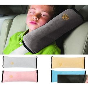 Pillows Baby Pillow Pad Car Safety Seat Shoder Belt Harness Protector Anti Roll Sleep For Kids Toddler Cushion6942544 Drop Delivery Ma Otkri