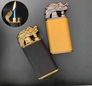 Camessies Creative Dragon Çift Ateş Lighter Jet Flame Açık Dönüşüm Rüzgar Geçirmez Şişme Yenilik Men39s HediyeTapestries2823112