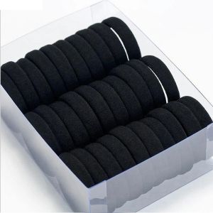 50/100pcs hohe elastische Haarbänder Frauen Mädchen Schwarze Gummiband Haarbindungen Haarband -Rührei Ponytailhalter Haarzubehör Accessoires