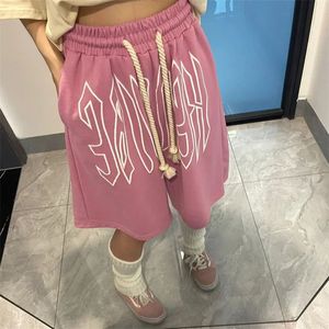 Summer Women Shorts Cotton Sports YK2 Long Streetwear Y 2K Luxury Designer Casual Beach Short Pants Ladies 240411