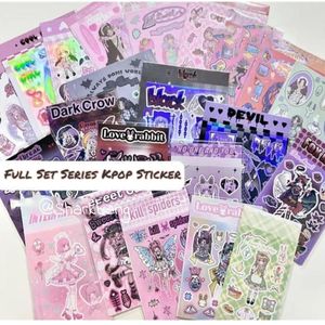 Sharkbang Y2K BOBO FULL SET Series Decorative Stickers Cool Girls Bullet Idol Album Scrapbook Kpop Sticker Korean Stationery