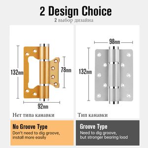 Kak 2 Pack Hydraulic Door gångjärn Automatisk dörr närmare 90 ﾰ Positionering Justerbar dörrpropp Mjuk stängning 50 kg Dörrhårdvara