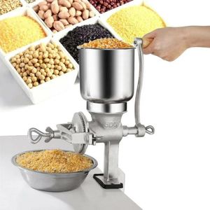 Manual Handheld Grain Grinder Mill Flour Soybeans Mill Herb Wheat Home Kitchen Grain Grinder Coffee Cereal Flour Powder Crusher 240407