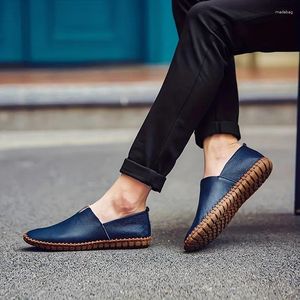 Casual Shoes 2024 Men's Microfiber Leather bekväma icke-halk